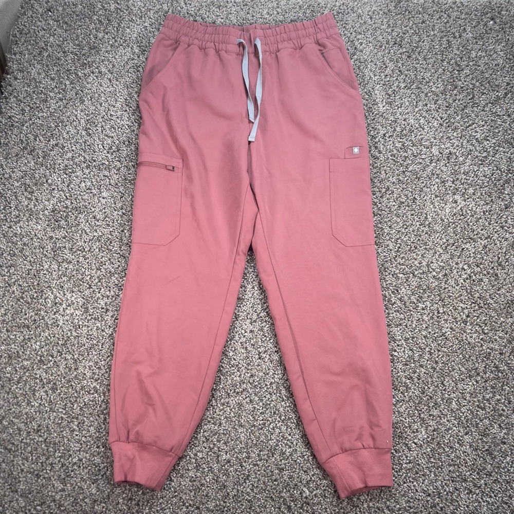 FIGS Technical Collection Mauve Pink Scrub Jogger Pants Womens Medium Petite M/P